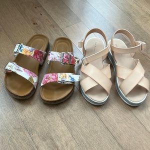 Steve Madden and Zara sandals